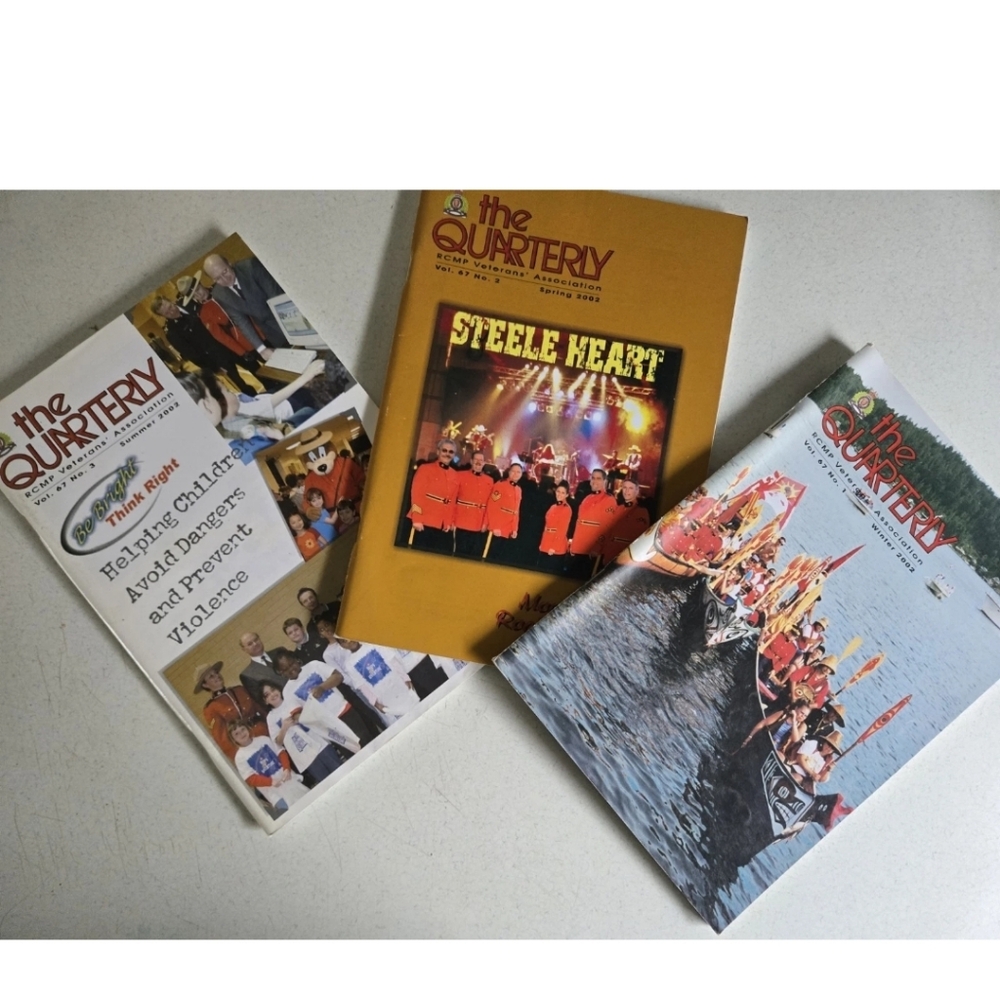 The Quarterly RCMP Royal Canadian Mounted Police Magazine Lot 2002